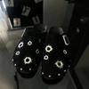 Fashion Women Platform Slippers Designer Mules Trend Brand Suede Casual Shoes Autumn Sneakers Walking Slides Zapatillas De Mujer