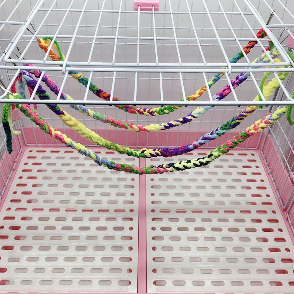 Cotton Rope Net Hanging Hammock for Hamsters Parrots Parakeets Cage