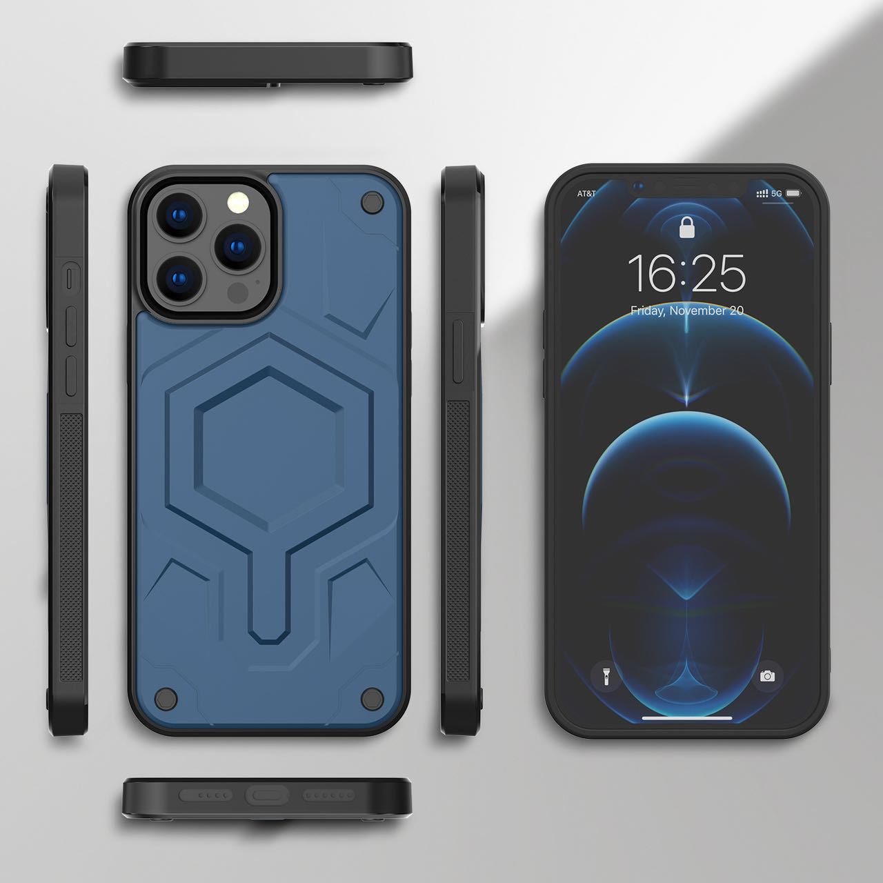 

Магнитное притяжение, Подходит для Ip16promax Сильная магнитная формула, Apple 15/14/13 Полное покрытие, Противоударная жесткая оболочка Apple 16Plus