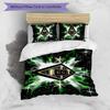 3pcs Borussia Monchengladbach logo pattern bedding set duvet cover set includes duvet cover &pillowcases,perfect all season bedroom decoration&gift