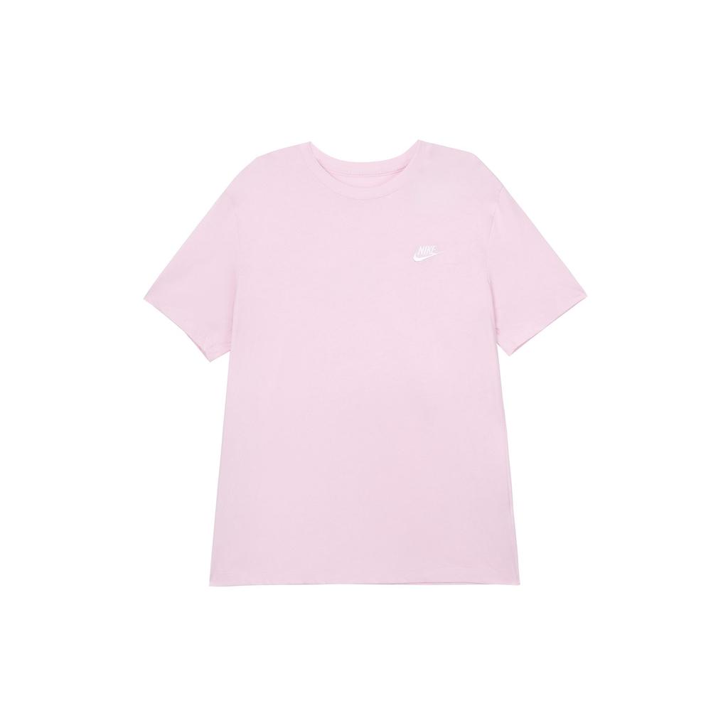 Nike T Shirts Men's Pink Crew Neck Moderate Straight Fit AR4999-665