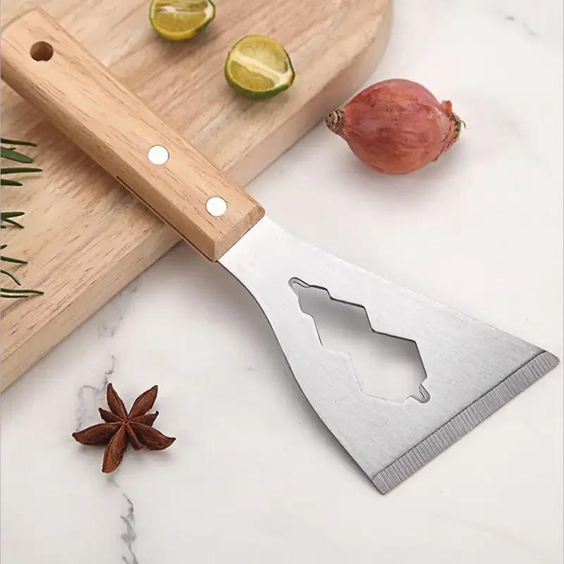 Mehrzweck-Spachtel mit Holzgriff, verdickter Stahl, Spachtel zum Füllen von Gips, Schaber, Handwerkzeug für Wanddekoration, Malwerkzeug
