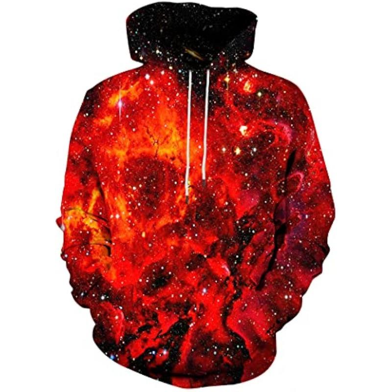 3D Novelty Hoodies for Men Cool Graphic Pullover Sweatshirts with Pockets