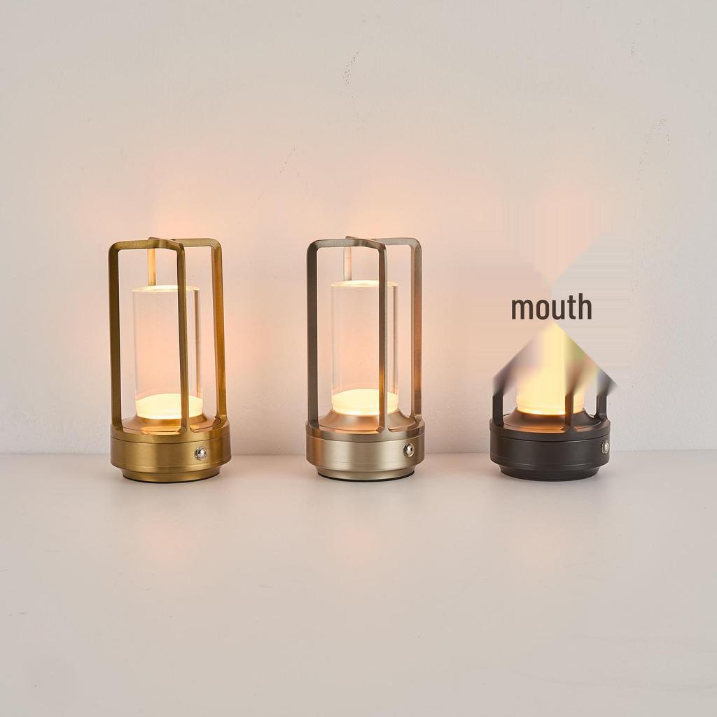 Luxury Rechargeable LED Bedside Table Lamp Atmosphere Night Light