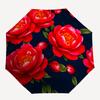 1pc Floral Pattern Automatic Opening/Closing Umbrella with Operation & Windproof Canopy - Folding Design, Holiday Gift yy260225144