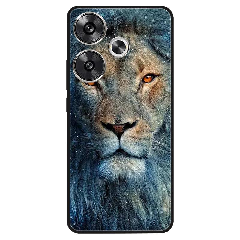 For Xiaomi Poco M6 4G Case Shockproof Soft Silicone TPU Bumper for Poco M6 4G Cover PocoM6 4G 2024 Lovely Luxury Cartoon Fundas
