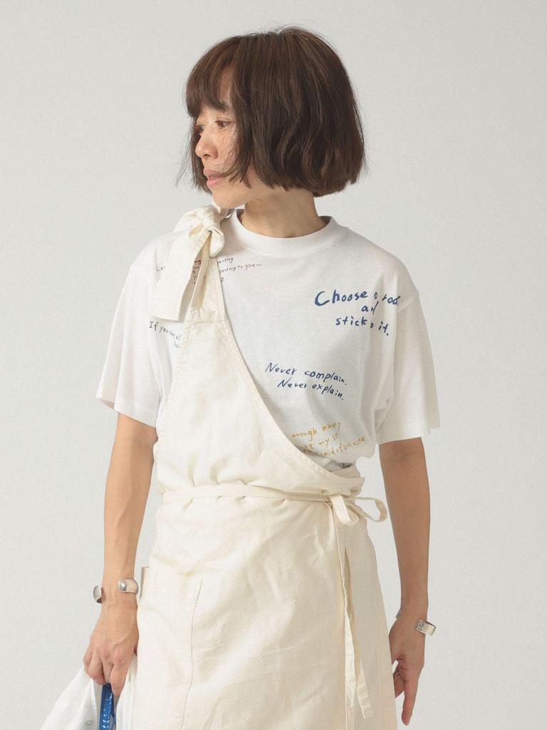 Beams Boy S/S TEE Handwriting T-shirt Women's Multi-Free