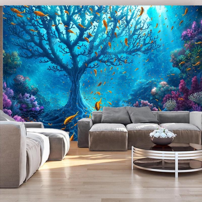 Ocean Art Tapestry Dream Sea World Wall Hanging Bedroom Decor Psychedelic    Curtain Background Room