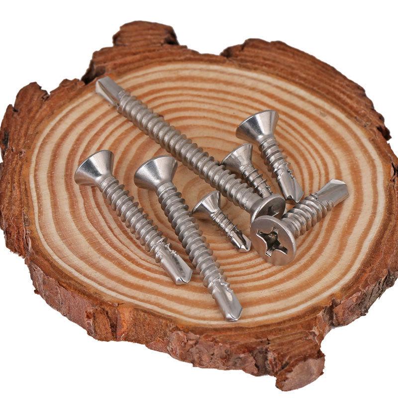 Phillips Flat Head Blue Zinc Plated Stainless Steel Self-Drilling & Self-Tapping Screws M3.9-M5.5