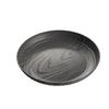 Wood Grain Round PP Plastic Tray: Dried Fruit, Snack, and Tea Serving Plate for Living Room and Cafe