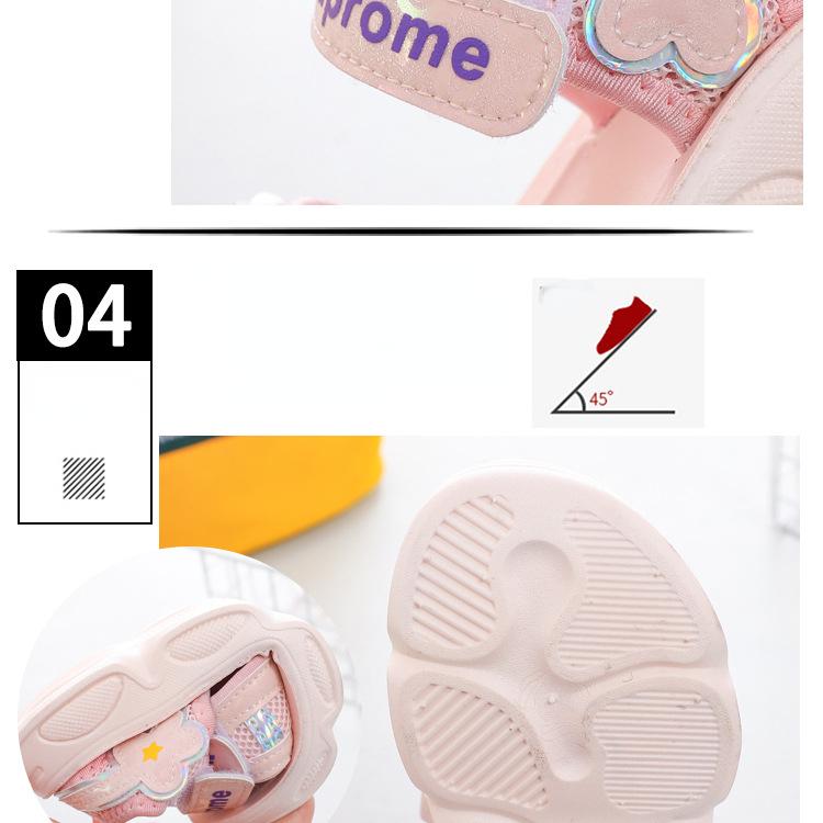 Summer Fashion Girl Beach Shoes Soft Sole Cartoon Flower Sandals Sports Shoes