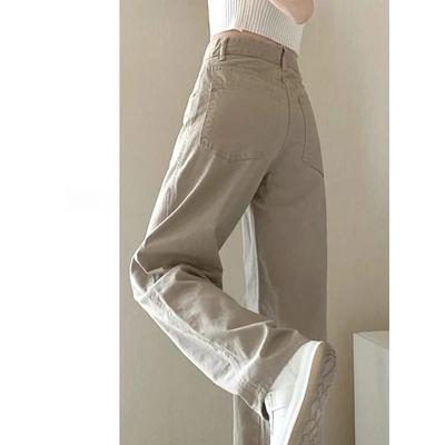 Autumn Kaqi White Jeans Women Wide Leg Pants Mom Y2K Jeans Bermuda Trousers Clothing Pantalones Spodnie