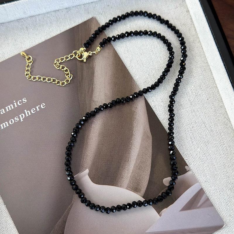 

1/3Pcs Fashion Red Black Crystal Glass Bead Necklace With Unique Design And Luxury Feel For Collarbones Jewelry