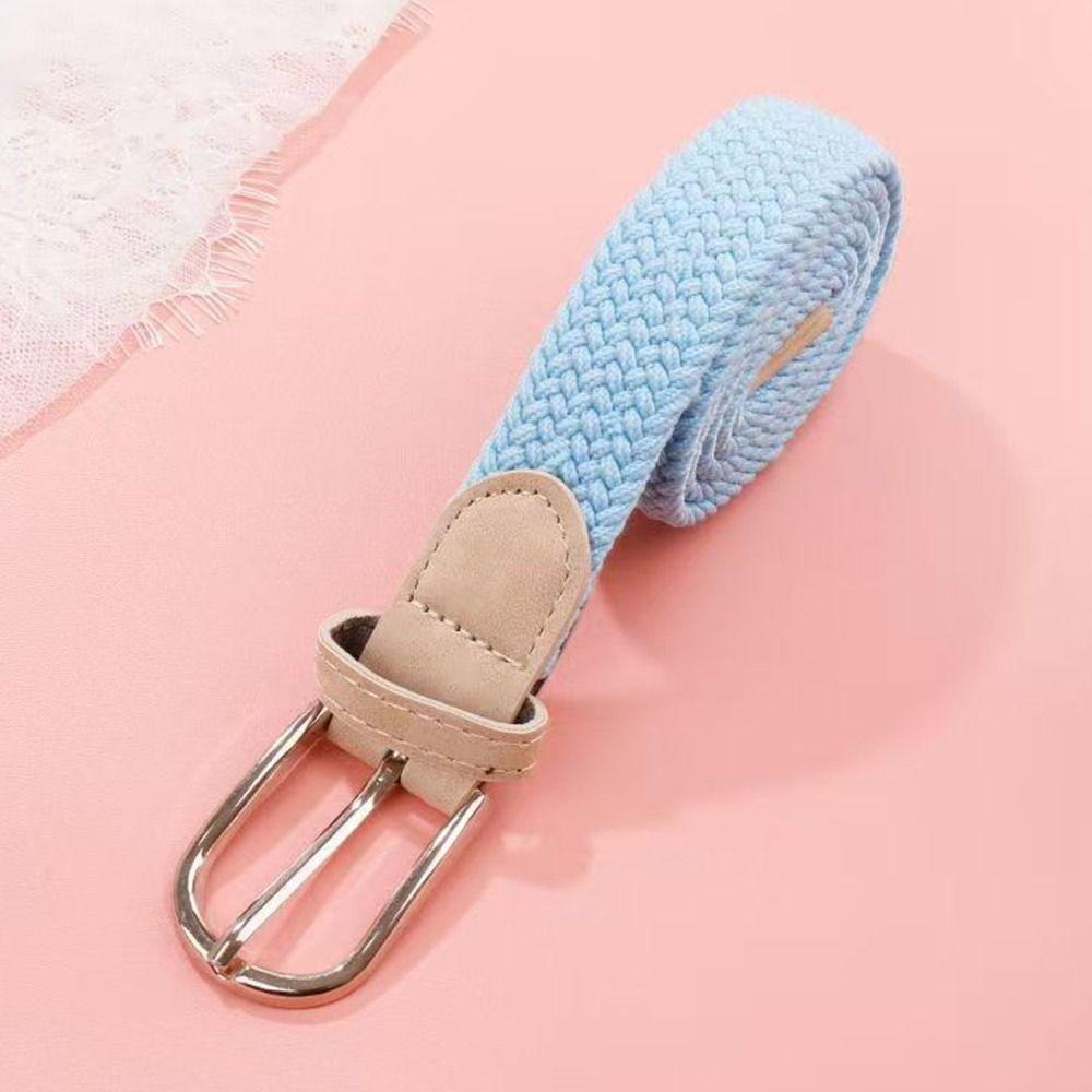Simple Waistband Belts PU Leather Elastic Belts Fashion Stretch Leather Belts  Jeans