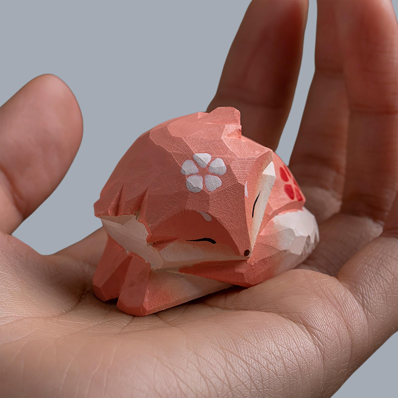 

RemeeHi Wooden Handmade Wood Scandinavian Shiba Inu Husky Wooden Goose Wooden Fox Stylish Decorative Friendship Celebration New Birthday Cute Loyal