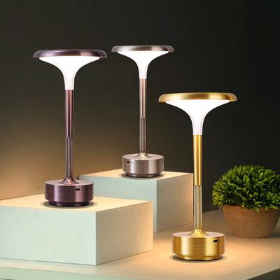 מנורת שולחן LED נטענת, שליטת מגע, דימר הדרגתי, מנורת שידה, מנורת שולחן ניידת עבור