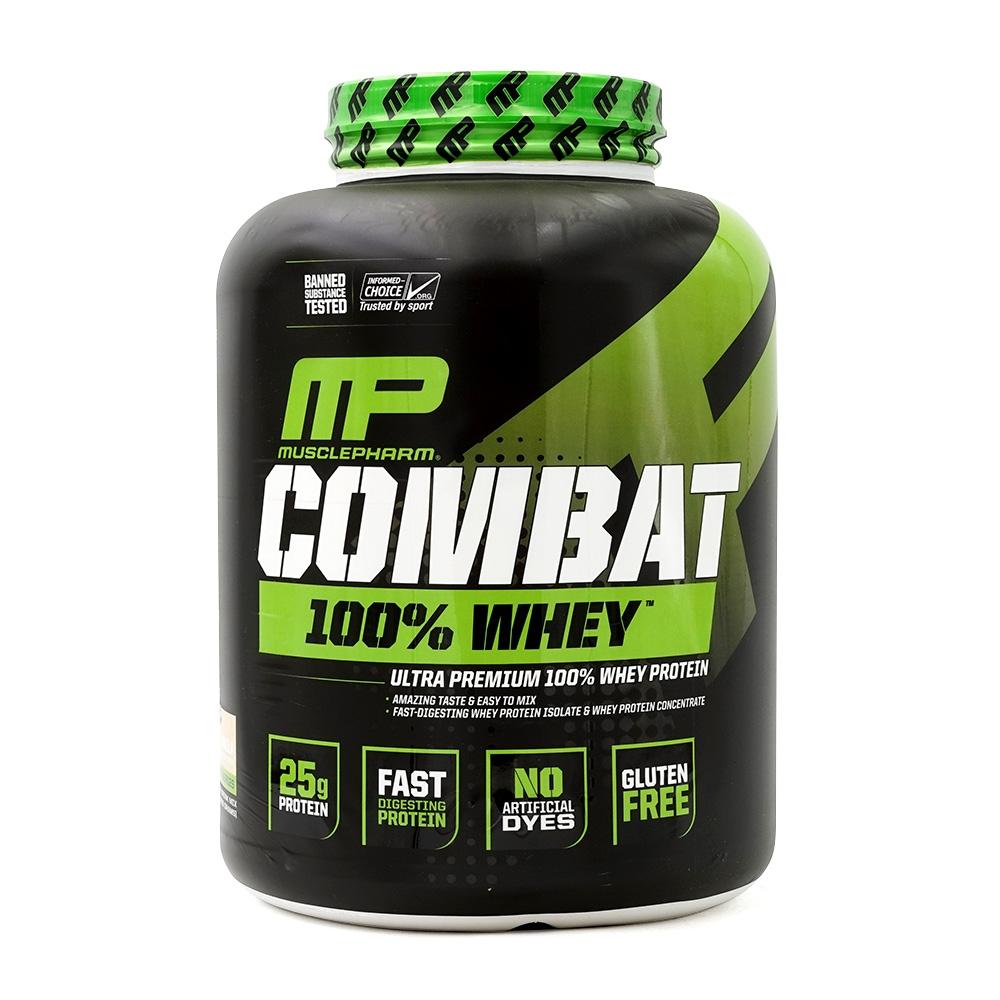 Combat 100% Whey Protein Powder Drink Mix Vanilla 73 Servings, 5 lbs