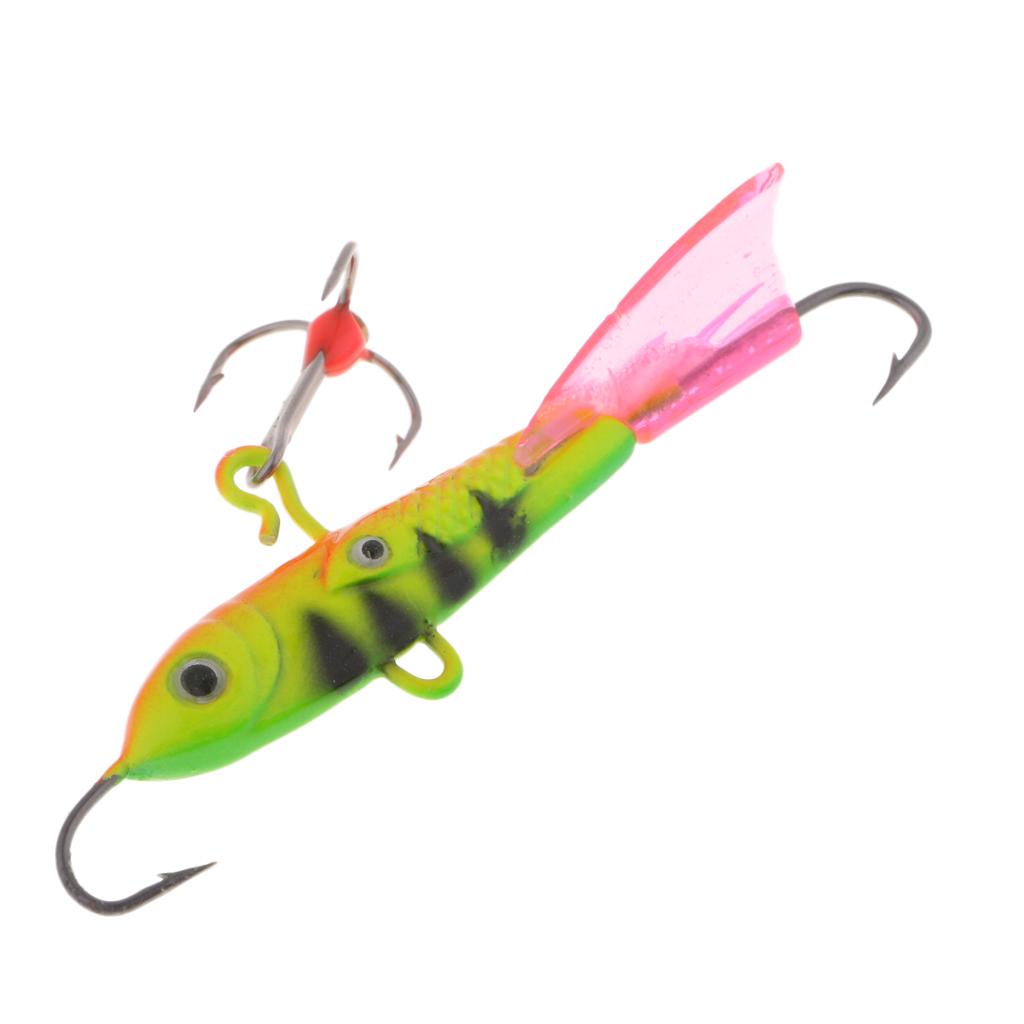 Isfiskedrag Realistiskt Sjunkande Jigg Fiskedrag Mjukt Fiskeredskap för Vinterabborre Gös Sjöflod