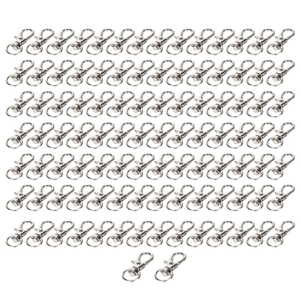 100PCS Bag Lobster Clasp Alloy Lanyard Snap Hook Lobster Claw Clasp DIY Luggage Accessories
