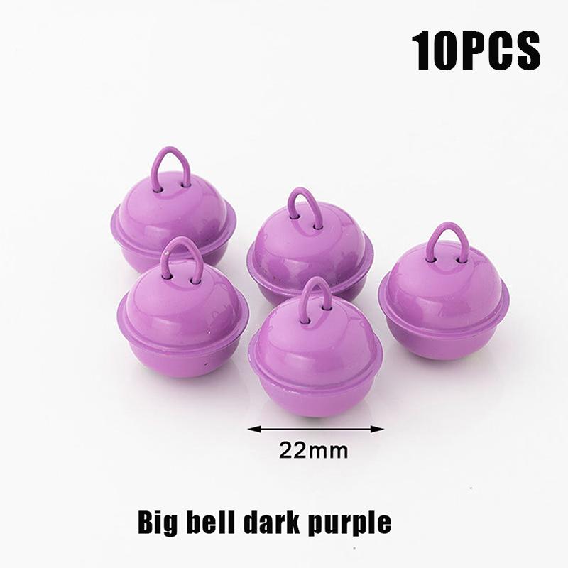 10 szt. 22 mm Kolorowe Malowane Dzwonki Jingle Metalowe Okrągłe Mini Dzwoneczki Ozdoby Dekoracje Wisiorki na Boże Narodzenie Rękodzieło DIY