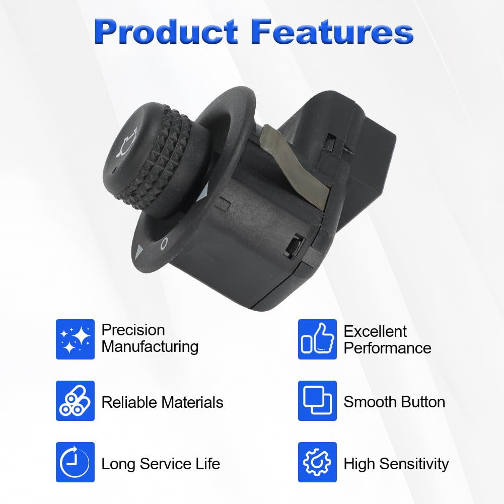 Mirror Control Switch Replacement for 3L2Z17B676AA CA6T17B676AA Compatible with Ford Fiesta 2013-2019 Transit 150 250 350 350HD 2015-2023 Explorer