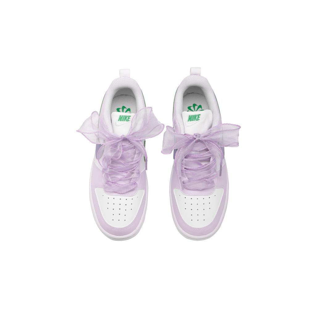 Nike Court Borough Slip Resistant Abrasion Resistant Low top Skateboard Shoes Women's Lavender Purple DV5456-109(Team351-)