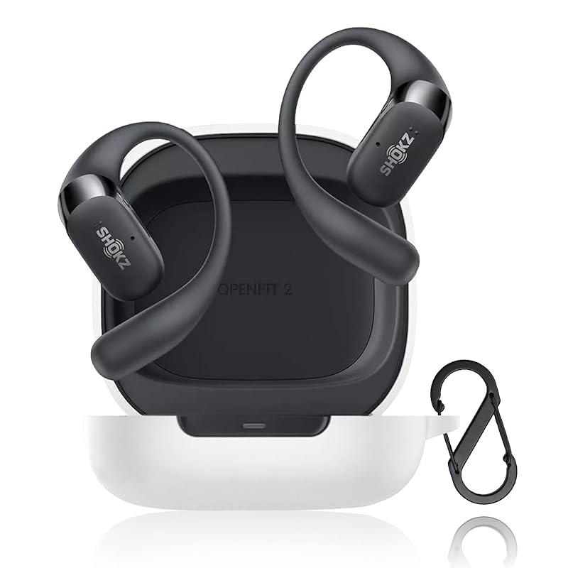 

PRODELI For Shokz OpenFit 2 exclusive case cover Scratch prevention With carabiner silicon material Loss prevention Shockproof earphone case