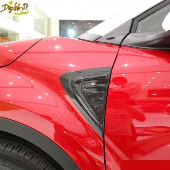 2pcs For 2018- CHR C-HR Toyota Carbon Fiber Car body front Side Trims Cover