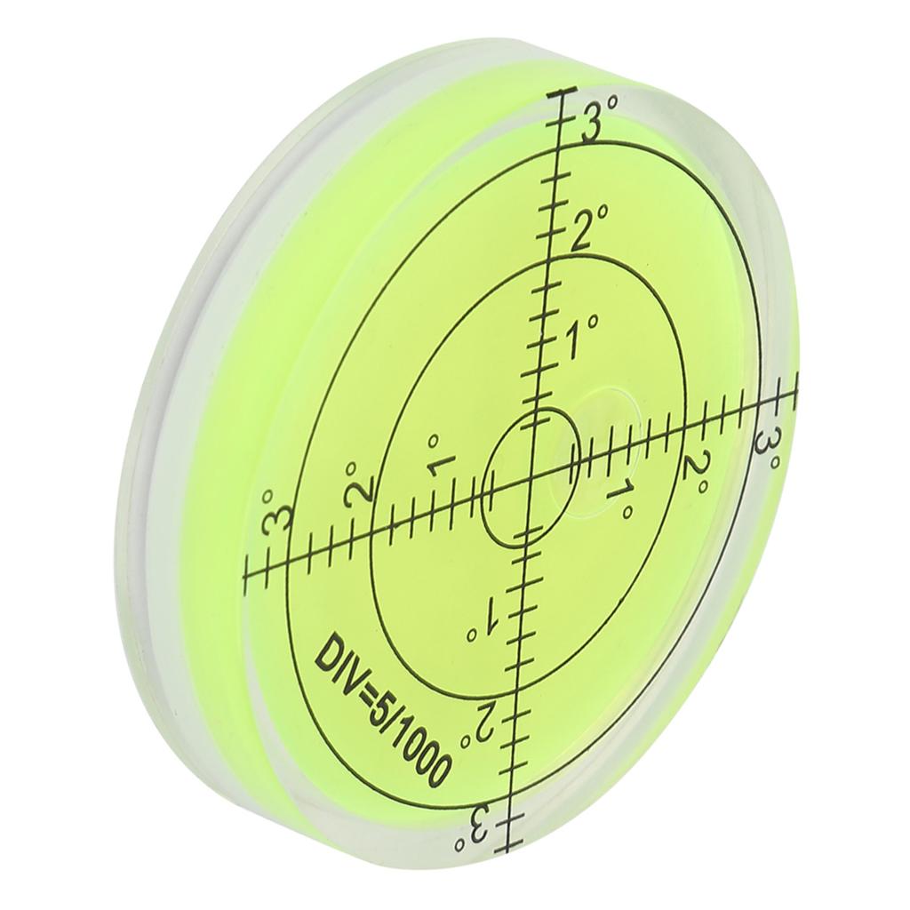 60mm Diameter Measuring Tool Round Level Bubble with Scale for Camera Platform Balance
