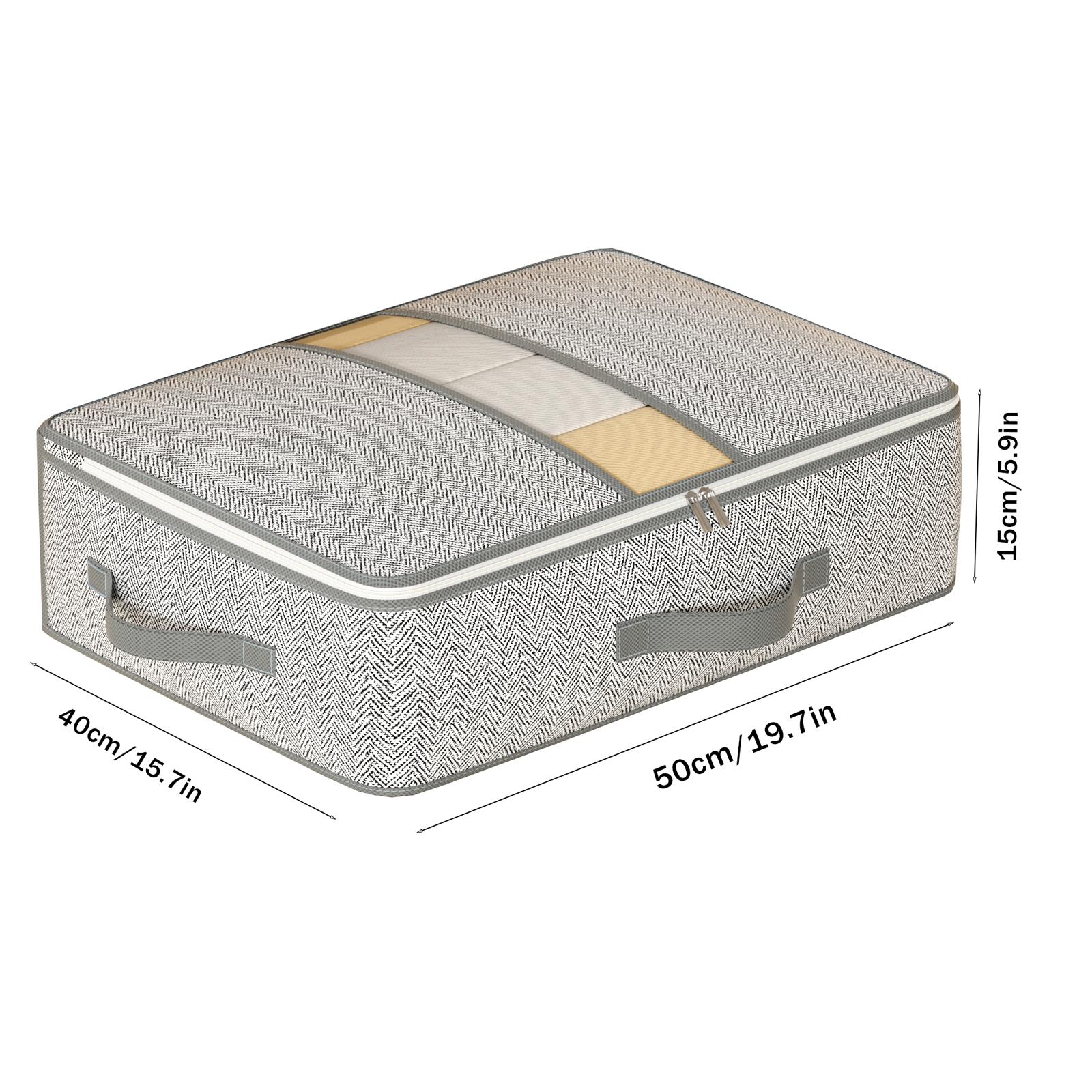 

1 шт. складное дно кровати, большая сумка для хранения, сумка для ланча, сумка для хранения одежды и одеял, порядок в спальне, пыльно-серый