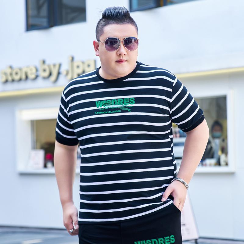 Полосатая рубашка больших размеров для мужчин больших размеров — фото 3