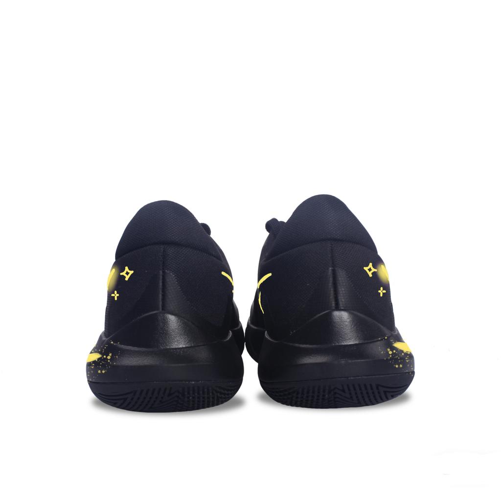 Nike Precision 6 Cushioning Abrasion Resistant Slip Resistant Low top Basketball Shoes Men's Black Yellow IO7605-040(Team1180-)