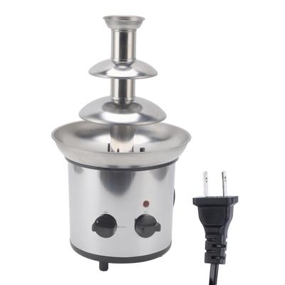 Schokoladenfondue-Brunnen aus Edelstahl, 3-stufig, automatisches Schmelzen, leicht zu zerlegen
