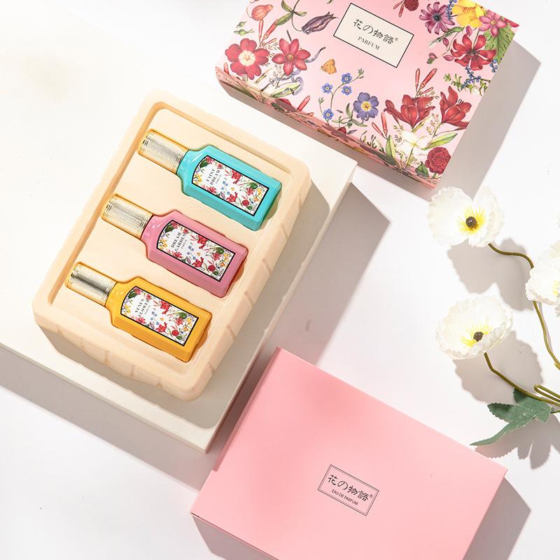 Qimeng Gardenia Women's Perfume Set Jasmine Fragrance Three-piece Gift Thailand