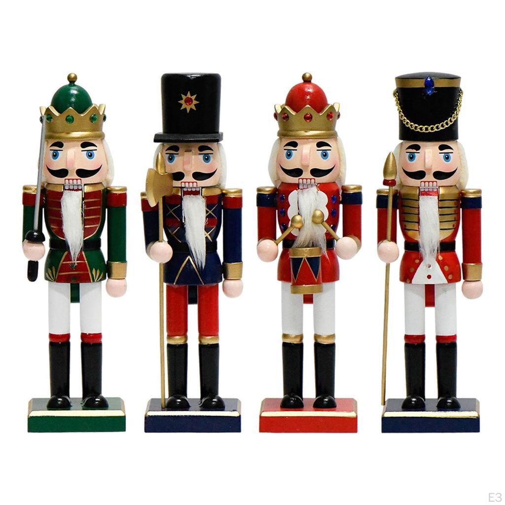 Christmas Decor Nutcracker Height 10inch Ornament Wooden Figurine