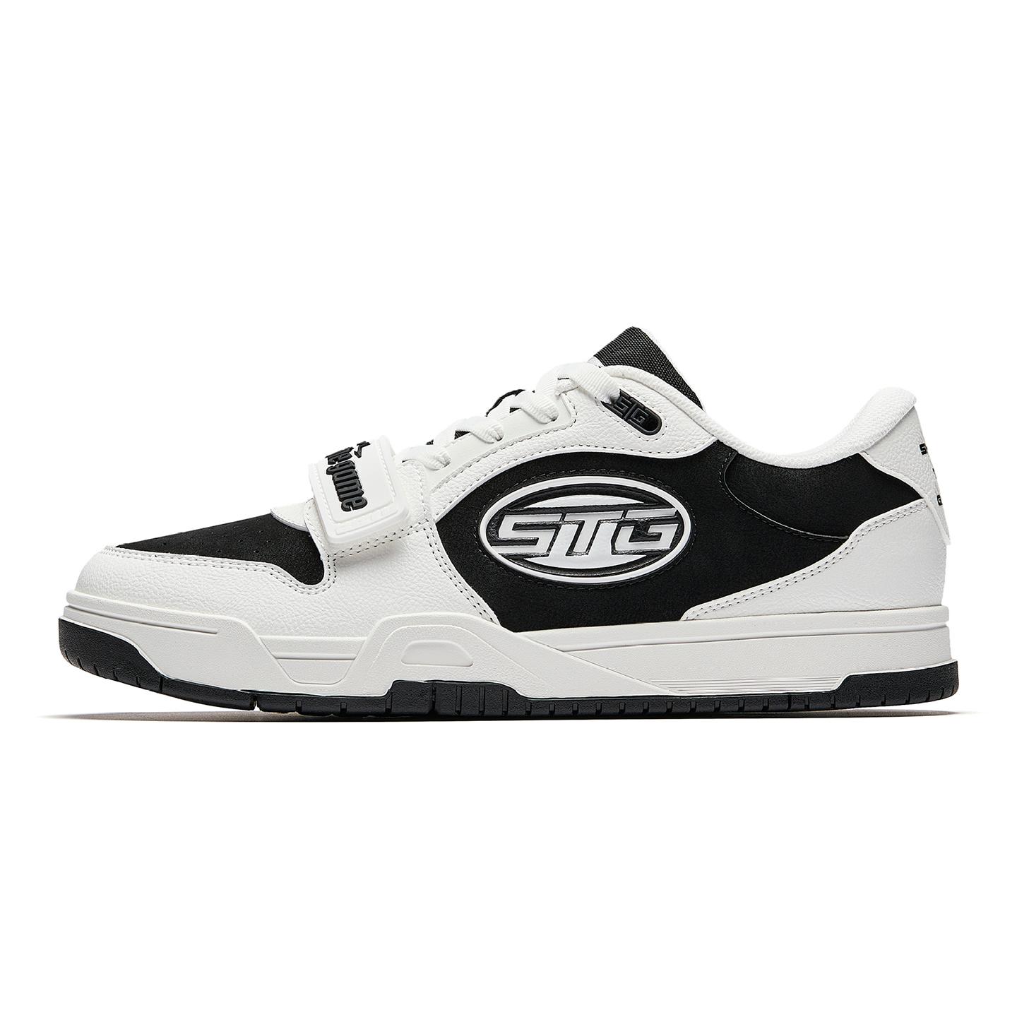 

Anta Stg 2.0 Reverse Panda Retro Culture Non-Slip Wear-Resistant Low-Top Basketball Shoes Men sneaker Black White 912611801S-1 42