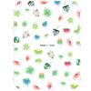 1 list Fruits 3D samolepky na nehty Medúzy Samolepící obtisky Příslušenství Manikúra Gel Polish Tipy Dekorace