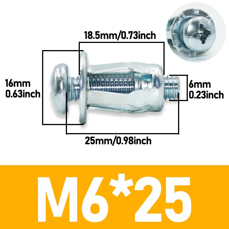 20x Petal Shape Rivet Nut Screw Bolt Expansion Metal Rivetnut Panel for License Wall Curtain Plate Clamp Lock Jack Nuts Screws