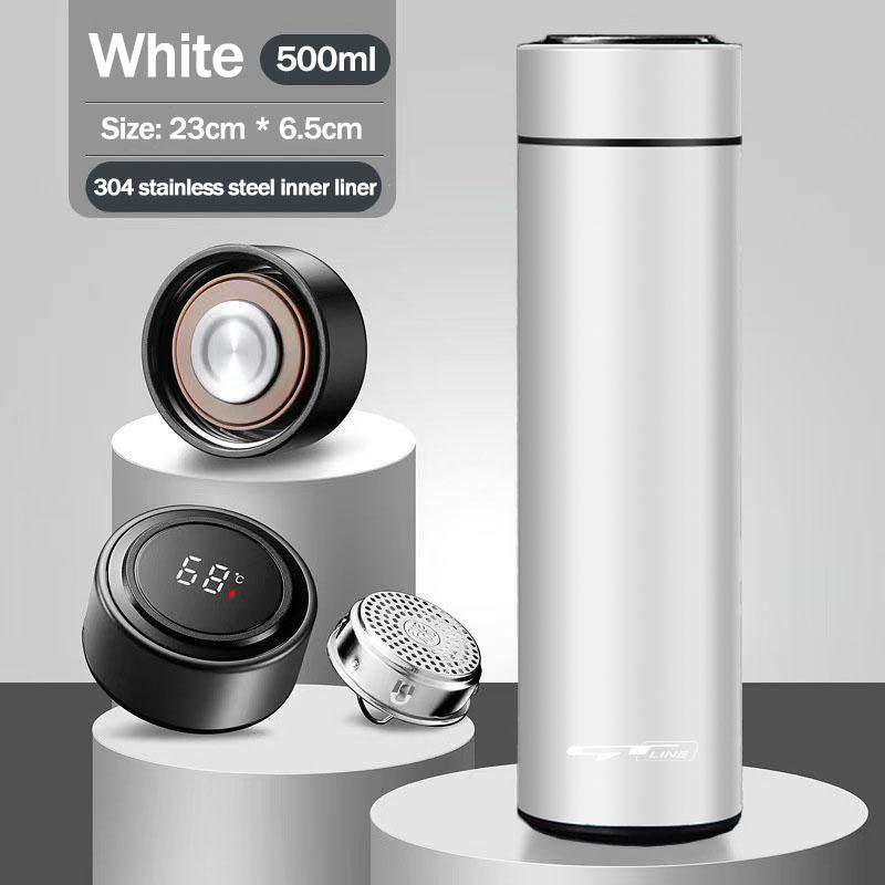 Car Logo Thermos Leakproof Cup Portable Bottle Auto Accessories For Kia Sportage Ceed Picanto Rio Niro Morning K7 K5 K8 XCeed K9