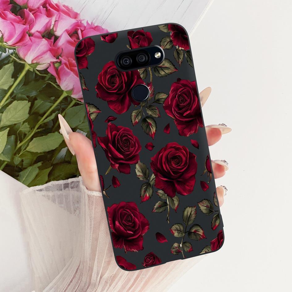 Para LG K40s 2019 Funda Nueva Moda Flor Mariposa Silicona Suave Mate Cubierta Para LG K40s K 40s Funda en LGK40s Paracho Protector
