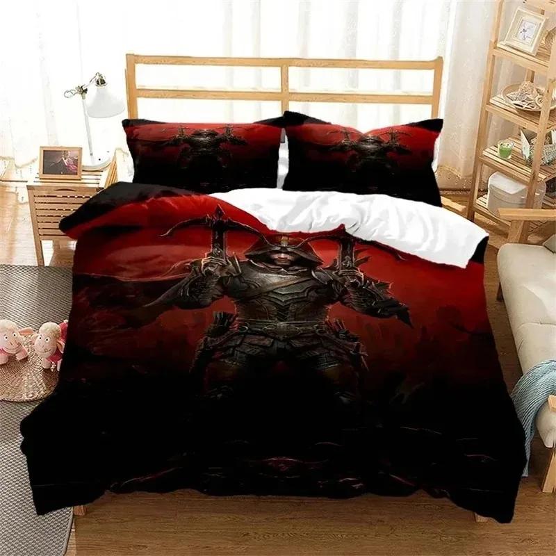 Comforter 3D Print Game Diablo Bedding Set Comforter Bed Set King Queen Twin Size Boys Girls Adult