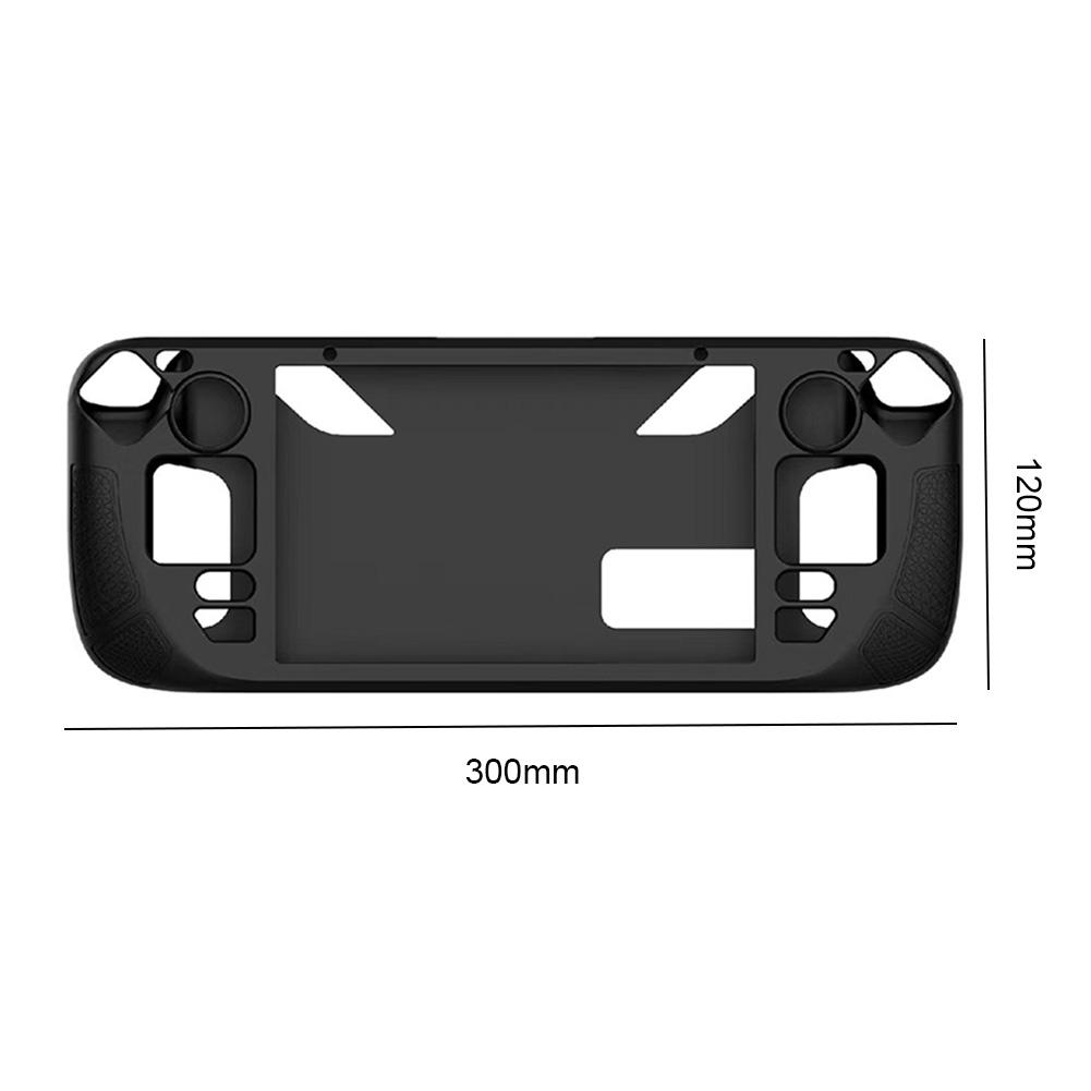 Silicone Console Housing Anti Slip Soft Shell Protective Case Cover with Foldable Bracket Replacement Accessories for Steam Deck