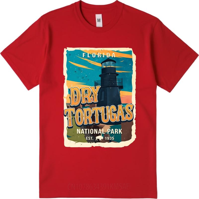 Brand Summer Boys T Shirt Florida Dry Tortugas National Park Lighthouse Sunset Scene Short Sleeve Soft Oneck Tshirt S