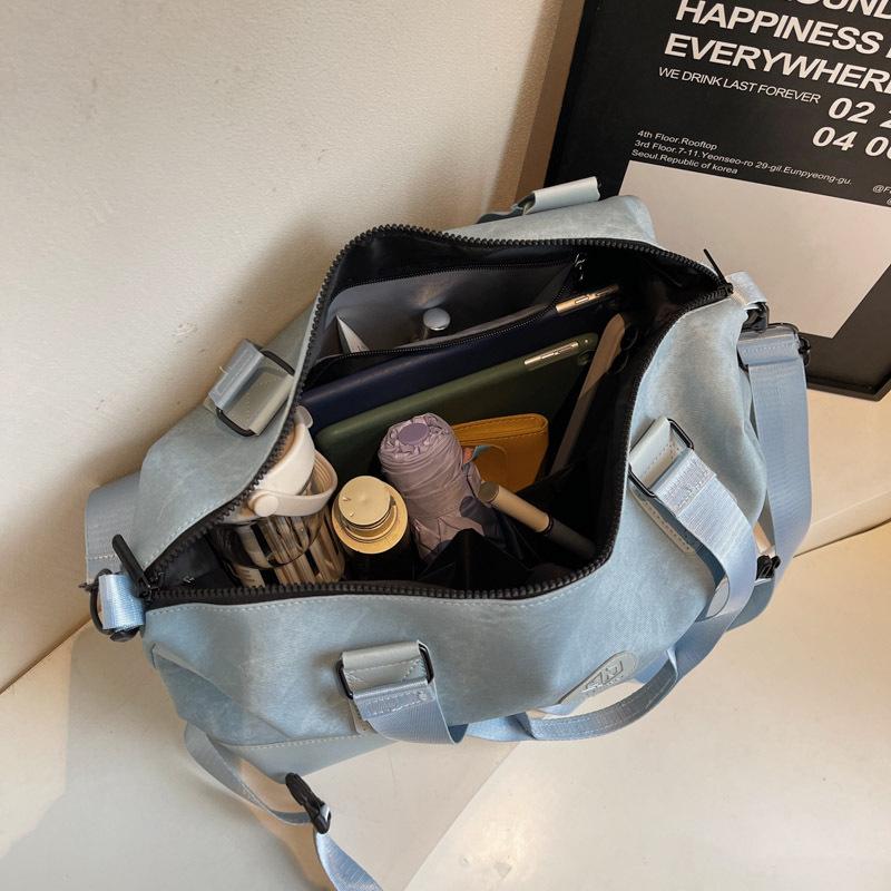Short-distance travel bag women's new portable large-capacity light luggage storage bag simple casual business trip fitness bag