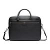 Logo Detachable Shoulder Strap Leather Briefcase Men Briefcase Black 6233872