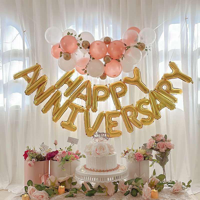 Romantic Wedding and Anniversary Balloon Décor for Atmosphere and Celebration