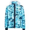 Full Print Stand Collar Hooded Zip Jacket Men Jackets Blue 3KZB32-ZNLRZ-7554