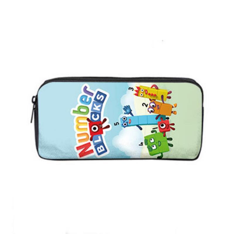 Sac à Dos Double Épaule et Bandoulière Numberblocks Avec Trousse Parfait Cadeau Pour Anniversaires