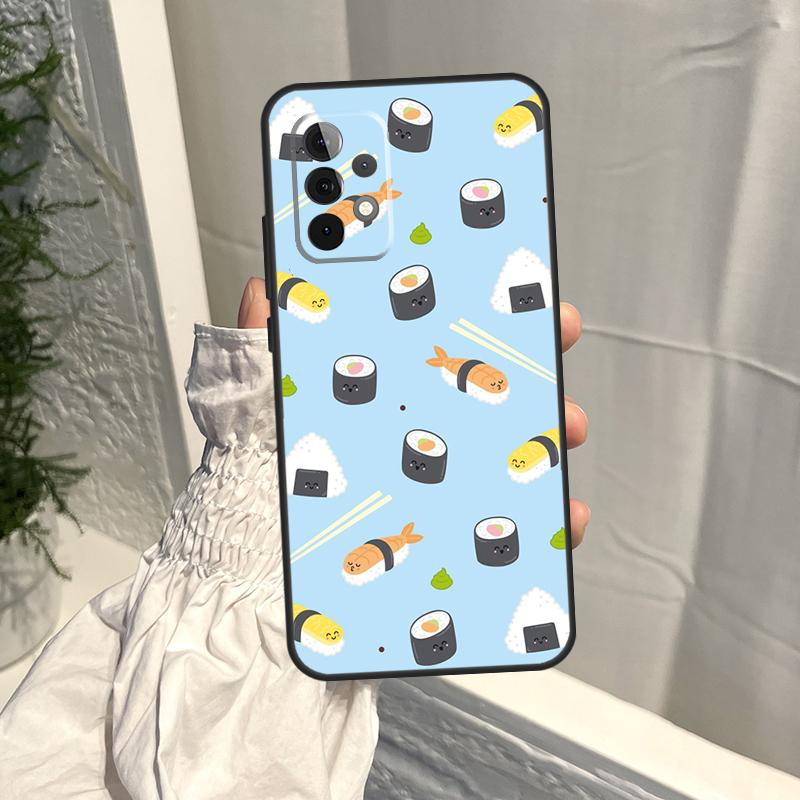 

Японский кейс для еды суши для Samsung Galaxy A56 A36 A16 A06 A54 A34 A14 A13 A53 A12 A22 A32 A52 A35 A15 A55 A17 Samsung A55