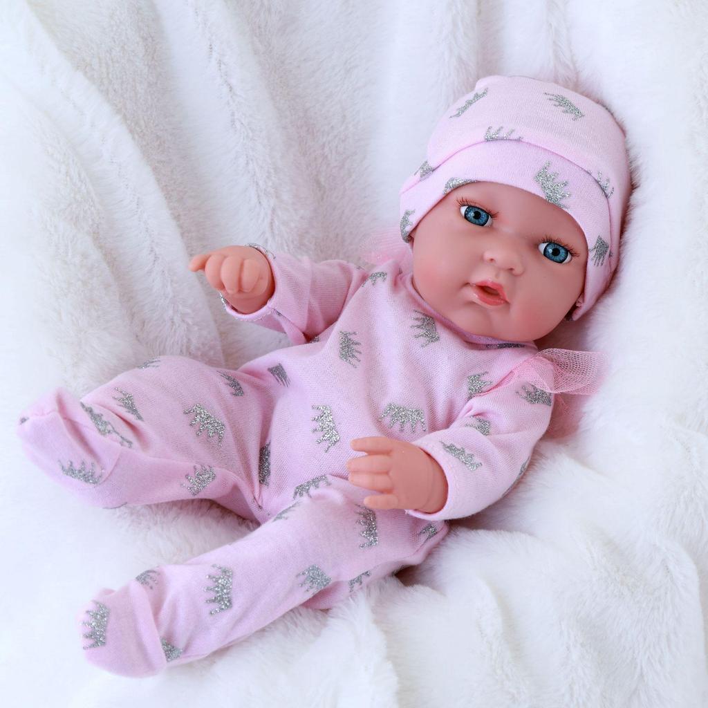 12" Realistic Soft Enamel Reborn Baby Doll Toy